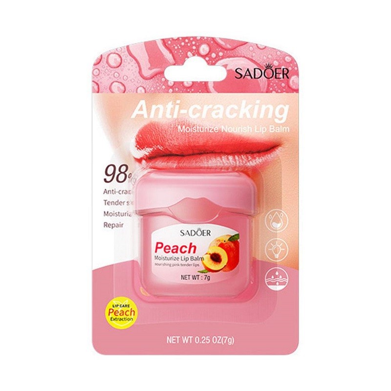 بالم لب میوه ای رفع خشکی و ضد ترک لب سادورpeach